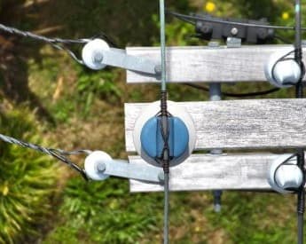 birds eye view of power pole and power lines