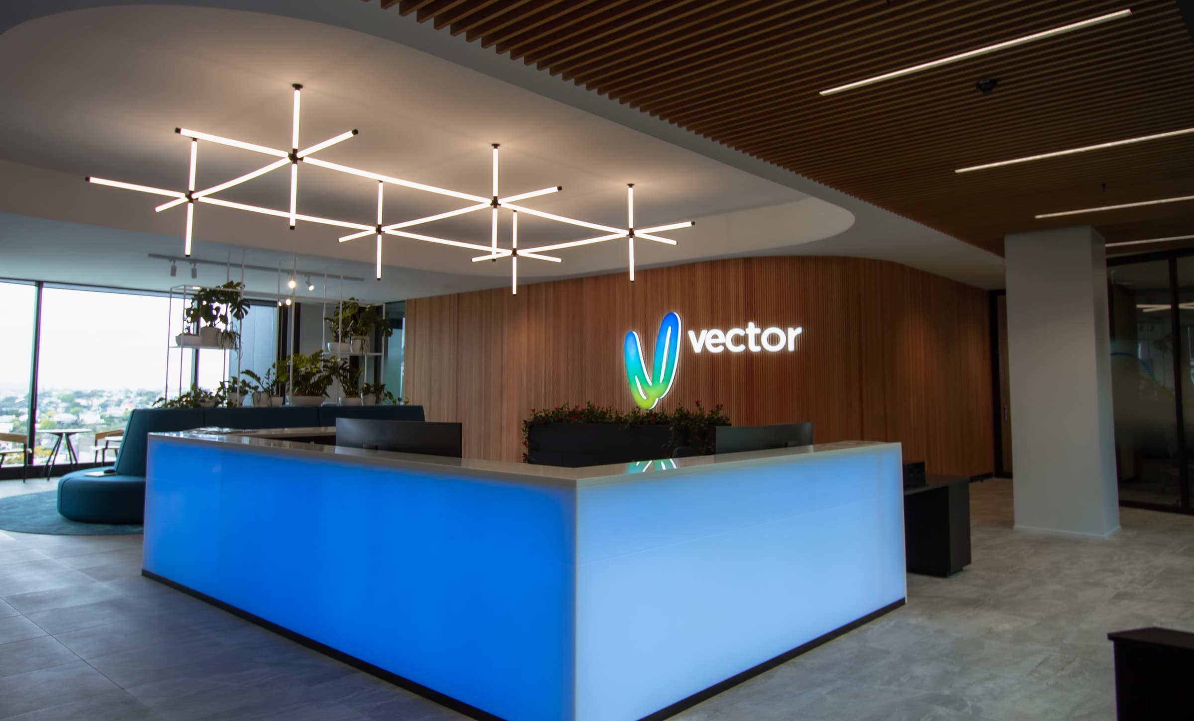 Vector reception desk