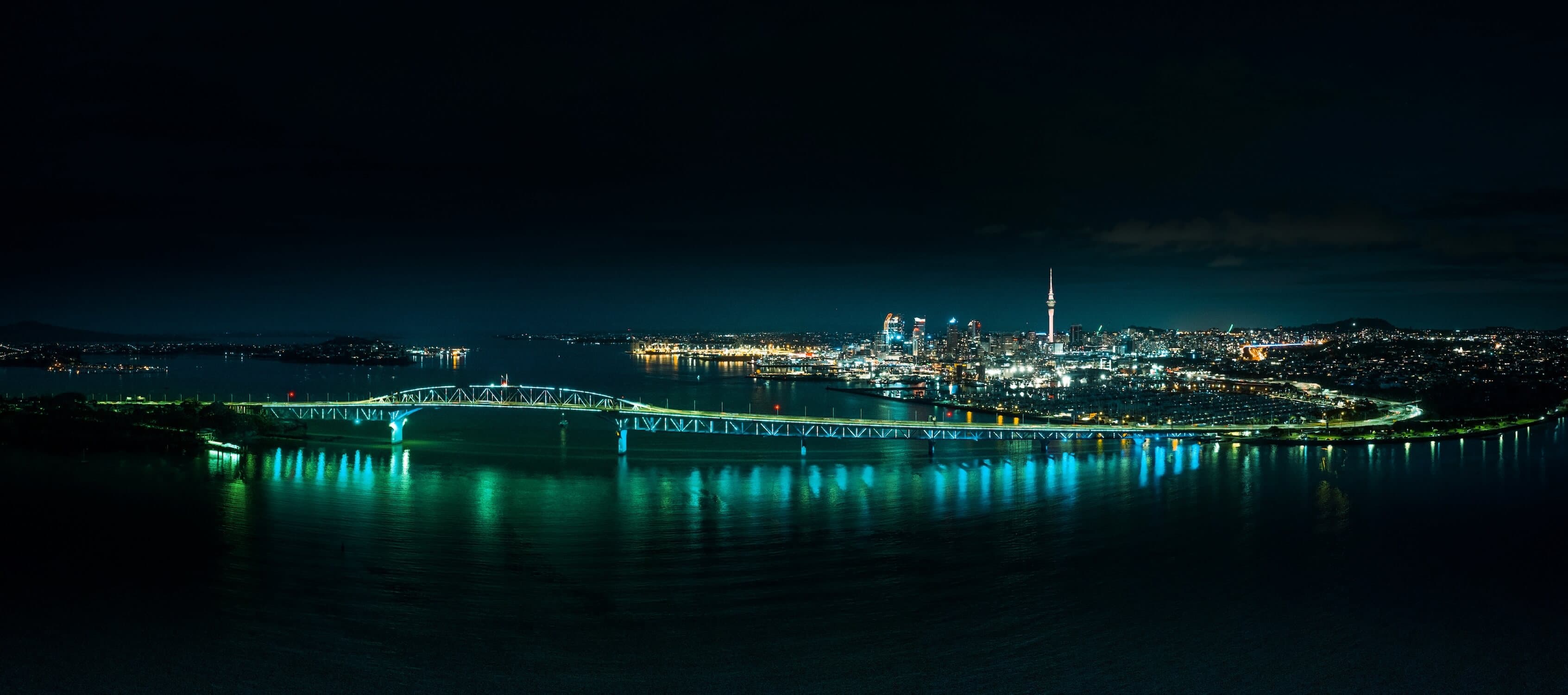 Auckland skyline at night